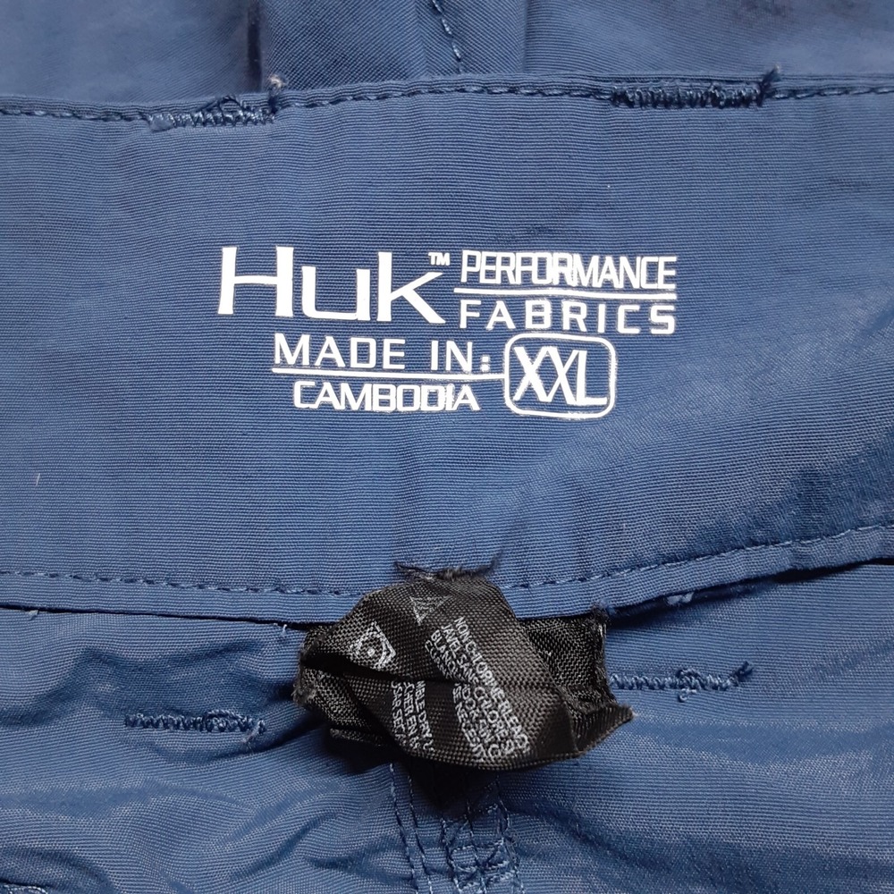 Huk Performance Mens Fishing Shorts Sz.XXL/Blue/Outdoor/Active - Picture 4 of 11